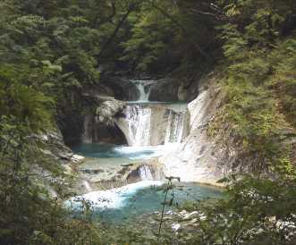 七ツ釜五段の滝