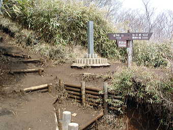 金時神社からの合流点