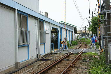 等々力駅構内踏切