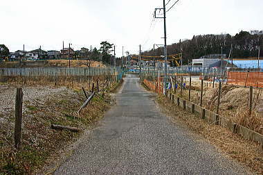 行く手に見えるは小塚山公園