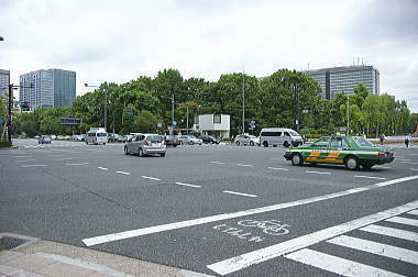 日比谷公園が見えて来た