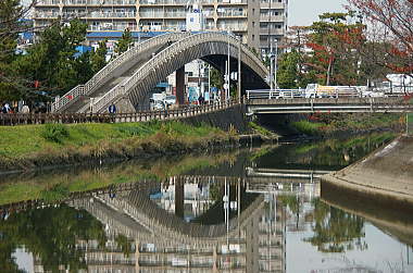 綾瀬川と矢立橋