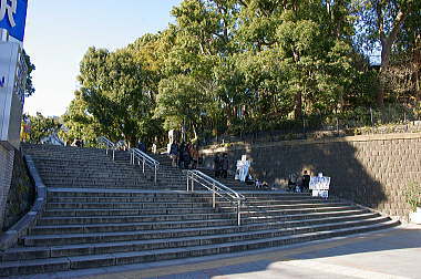 京成上野駅近くの公園入口