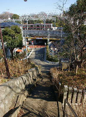 多摩川駅側の出入口