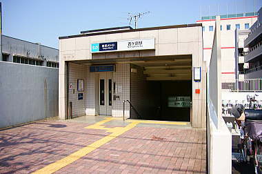 南北線西ケ原駅前