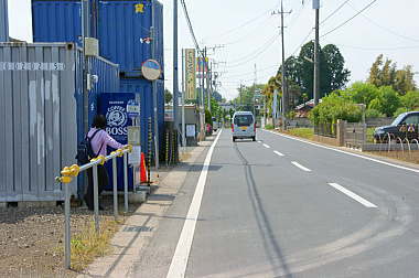 停留所に到着