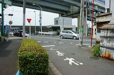 目の前の高架は首都高速道