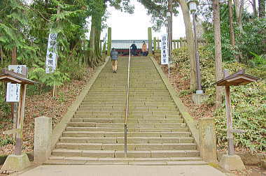 東照宮への石段