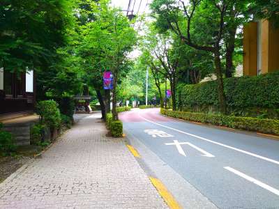 深大寺通りを進む